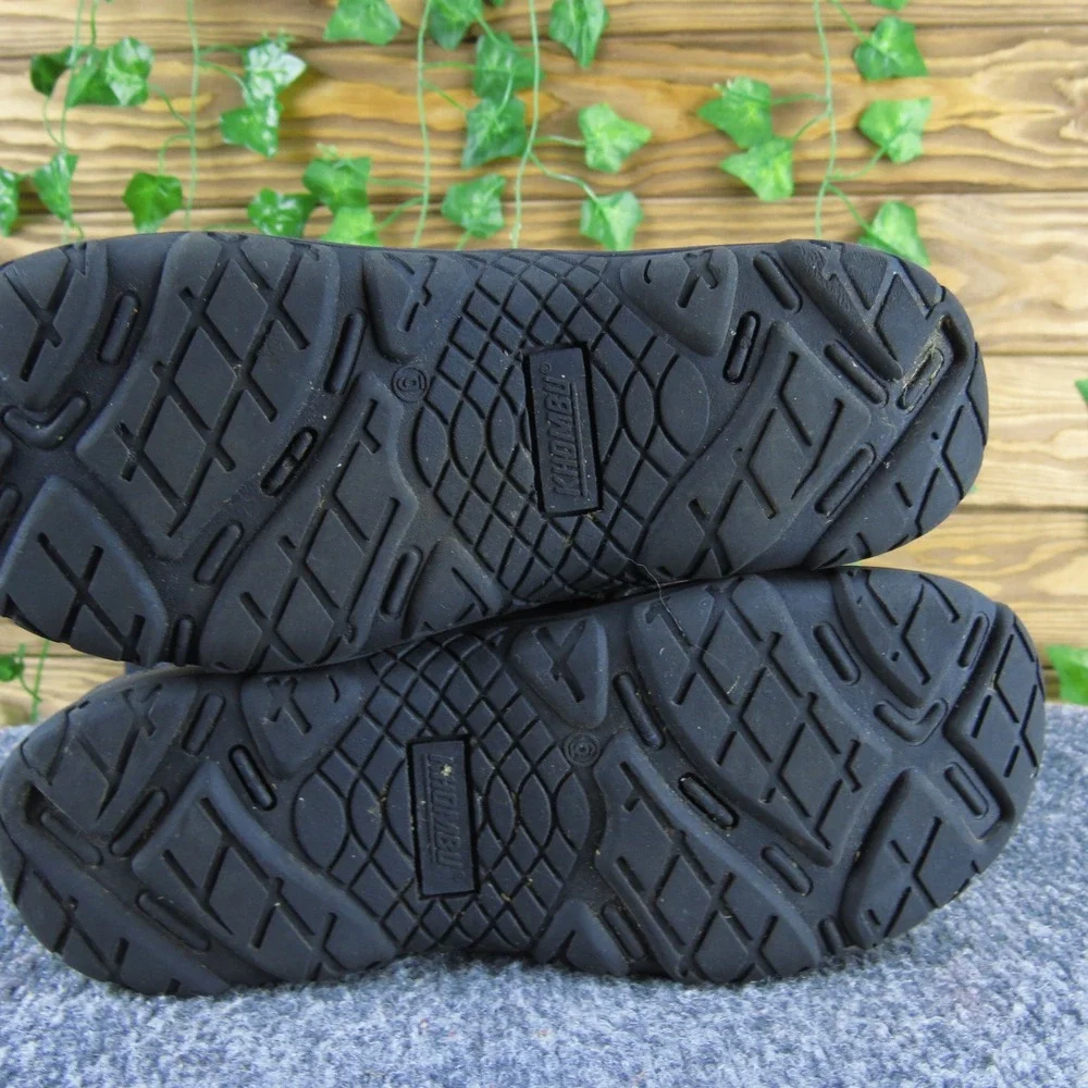 Khombu Slope Black Suede Winter Boots Women's 6 Faux Fur‎ Waterproof Warm